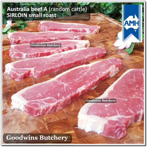 Beef Sirloin Striploin Porterhouse Has Luar frozen Australia A (ecco/budget) AMH portioned steak standard cuts 3/4" 2cm (price/pack 600g 2pcs)